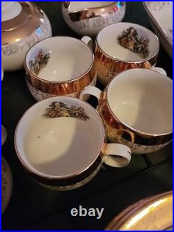 LOT OF 44 VINTAGE CREST-O-GOLD 22k SABIN antique China Set Beautiful WithShakers LOT OF 44 VINTAGE CREST-O-GOLD 22k SABIN antique China Set Beautiful WithShakers