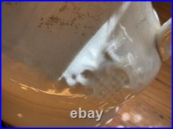 La Belle China Porcelain Pitcher & Basin Gold Rimmed Vintage Chinese Crackle