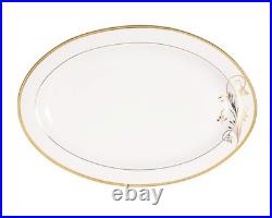 La Luna Bone China 57-Piece 24K Gold Floral Design Dinnerware Set, Service for 8 La Luna Bone China 57-Piece 24K Gold Floral Design Dinnerware Set, Service for 8