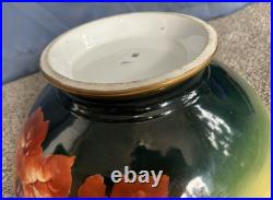 Large TV Limoges France Hand Painted Porcelain Punchbowl Gold Gild Pickard China Large TV Limoges France Hand Painted Porcelain Punchbowl Gold Gild Pickard China
