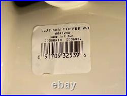 Lenox Autumn Coffeepot And Lid Ivory China Gold Accent Enamel Dots USA NEW