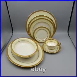 Lenox China S2A GOLD ENCRUSTED Service for Eight 50pc Set Lenox China S2A GOLD ENCRUSTED Service for Eight 50pc Set