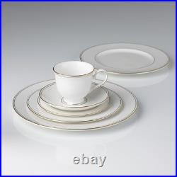 Lenox Federal Gold Bone China 5 Piece Place Setting, White 100191602