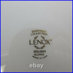 Lenox Fine China HOLIDAY Dinner Plates Set of Six (Dimension) USA MADE