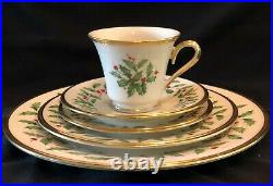 Lenox Holiday-Dimensions Porcelain China with 24k gold trim. Service for 6