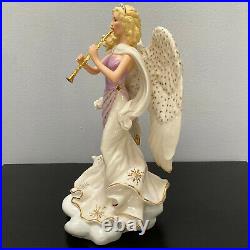 Lenox Music from Heaven Above Millennium Angel Playing Clarinet Figurine Limited