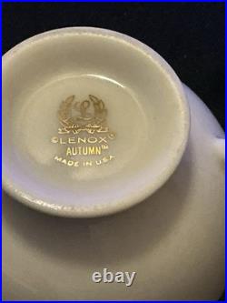 Lenox Porcelain China Autumn Collection15 Piece Place Setting Gold Back Stamp