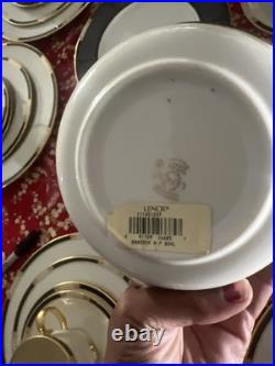 Lenox Presidential Collection China Lot 42 Pieces Blue Gold USA Made