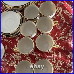 Lenox Presidential Collection China Lot 42 Pieces Blue Gold USA Made