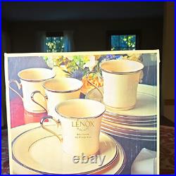 Lenox Solitaire 12-Piece China Dinner Set White/Gold Rim Solid Round NEW SEALED Lenox Solitaire 12-Piece China Dinner Set White/Gold Rim Solid Round NEW SEALED