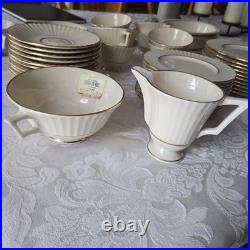 Lenox Temple Collection Citation Gold Porcelain Dinner Set Plates Bowls Cups