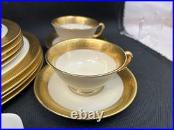 Lenox Westchester Gold Encrusted(Set Of 4)5 Piece Place SettingsUSA20 Pieces