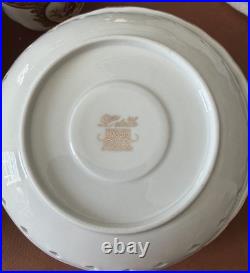 Letoile porcelain de Limoges 6 Tea Cups And 6 Saucers 22k gold trim Fine China
