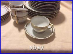 Limoges Ceralene A Raynaud Marie-Antoinette White And Gold Porcelain China 29 Pc
