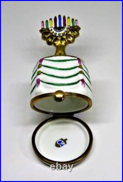 Limoges France Box Pierre Arquie Hanukkah Menorah On A Table Judaica Le