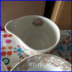 Lot of 22 pcs Royal China Inc. Warranted 22K Gold Delmar Lace plates, bowls