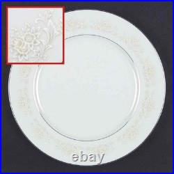 Lot of 54 White Gold by Sango Dinnerware Plate Set, Porcelain China, Near MINT