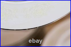 Lot of 54 White Gold by Sango Dinnerware Plate Set, Porcelain China, Near MINT