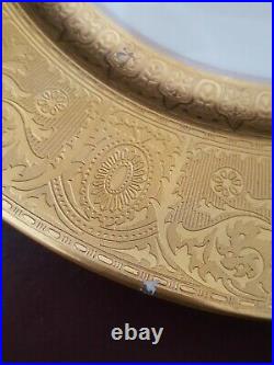 Lot of 6 Furstenberg OLD BRUNSWICK China Germany 11 Chop Plate Ornate Gold