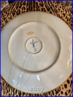 Luigi XV Hand Decorated Porcelain Plate With Ribbon Handles