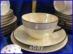 Lusterware Tea Set For 8(28pc) KPM Selesia c1904-27, RS Germany c1920-44 Antique