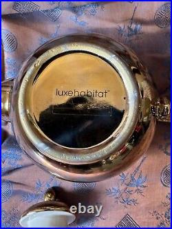 Luxehabitat Gold Plated Teapot Made In China