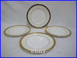 MINTON K159 Bone China BUCKINGHAM Gold Gilt Rim 10.5 Dinner Plate Set of 4