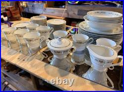 M Fine China Autumn 5201 Porcelain Dinner Set Plates Cups Japan