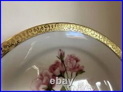Macy's Vintage Royal Gallery China Gold Buffet Salad Plates Shells 6 NEW 8.5