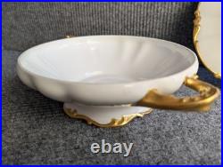 Magnificent Antique Jean Pouyat Limoges Covered Tureen Heavy Gold Gilt