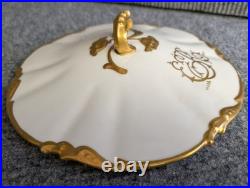 Magnificent Antique Jean Pouyat Limoges Covered Tureen Heavy Gold Gilt