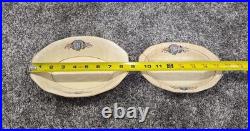 Martha Washington China Co Porcelain N Monogram Dinner Set White Blue Gold