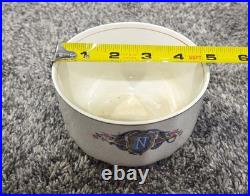 Martha Washington China Co Porcelain N Monogram Dinner Set White Blue Gold