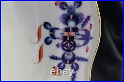 Meissen Dragon & Phoenix Plate Charger Navy Red & Gold