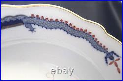 Meissen Dragon & Phoenix Plate Charger Navy Red & Gold