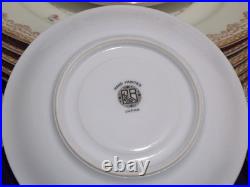 Meito China Set 1940s Gold Rimmed Floral design Hand Painted 36 Piece Dinnerware