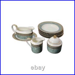 Mikasa Oscar de la Renta JADE FLORENTINE China Set Gravy Boat Sugar Creamer