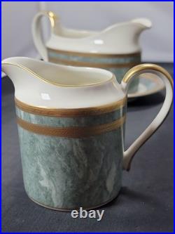 Mikasa Oscar de la Renta JADE FLORENTINE China Set Gravy Boat Sugar Creamer