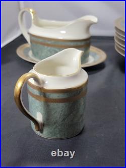 Mikasa Oscar de la Renta JADE FLORENTINE China Set Gravy Boat Sugar Creamer
