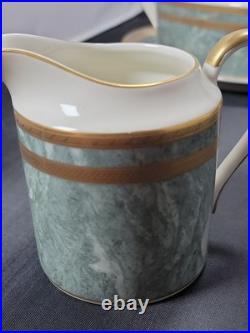 Mikasa Oscar de la Renta JADE FLORENTINE China Set Gravy Boat Sugar Creamer