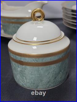 Mikasa Oscar de la Renta JADE FLORENTINE China Set Gravy Boat Sugar Creamer