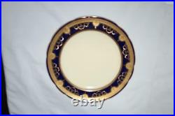 Minton China for Tiffany & Co. G9180 Cobalt Blue & Gold Encrusted Plate 8 7/8