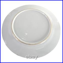 Minton England 6pc Dinner Plates 10.5 Gold Encrusted Cream Fine China H1797