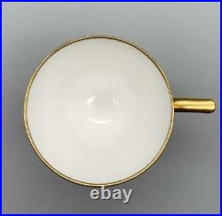 Minton Porcelain Ball Demitasse Cup & Saucer Set Gold Bone China Antique #4397