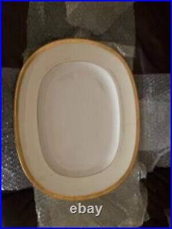 Minton WESTMINSTER K154 White/Cream Gold LARGE PLATTER 17 RARE