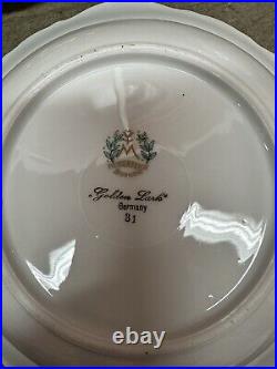 Mitterteich Bavaria Golden Lark Dinner Service 99 pieces