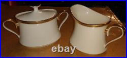 NEW Lenox China ETERNAL Gold Trim Tea/Coffee Pot +Creamer +Covered Sugar MINT