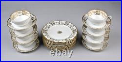 NIPPON Gold Encrusted LUNCHEON SET for (8) Plate, Cup, Saucer 24 Pcs NIPPON Gold Encrusted LUNCHEON SET for (8) Plate, Cup, Saucer 24 Pcs