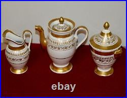 Napoleon Porcelain Gilted Gold Tea Set (5 Pieces including lids)