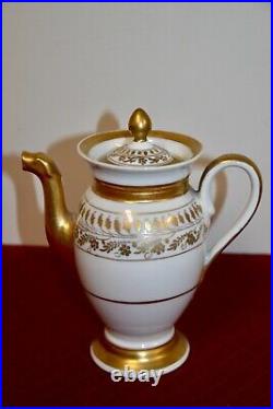 Napoleon Porcelain Gilted Gold Tea Set (5 Pieces including lids)